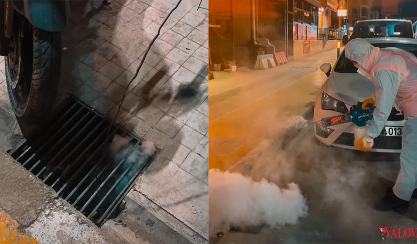 Altınova Belediyesi’nden Kanalizasyon Hatlarında İlaçlama Çalışması