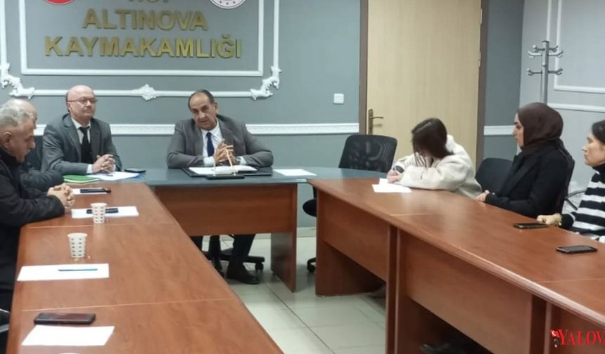 Altınova’da Millî Eğitim Komisyonu Toplantısı Gerçekleştirildi