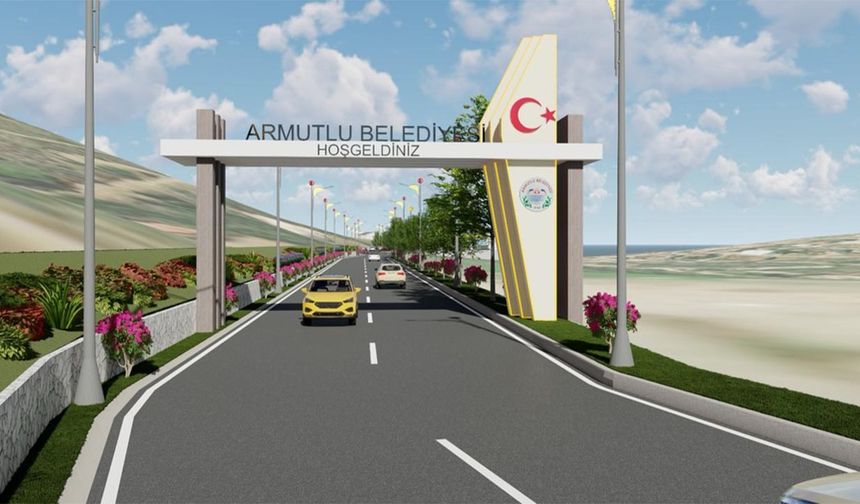 Armutlu’da İlçe Giriş Projesi Başladı