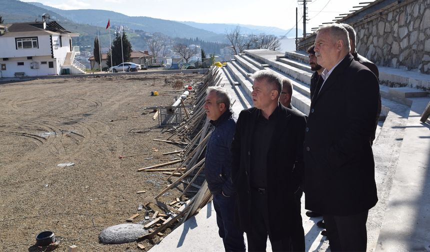 Başkan Arslan Devam Eden Projeleri İnceledi