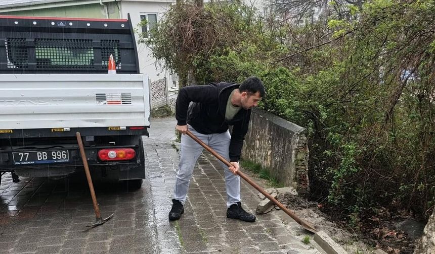 Termal’de Yağmur Suyu Deşarj Hatları Yenileniyor