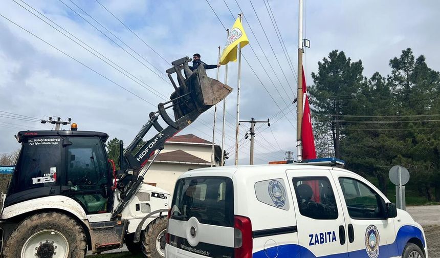Subaşı’nda Şanlı Bayrağımıza Yakışan Özen