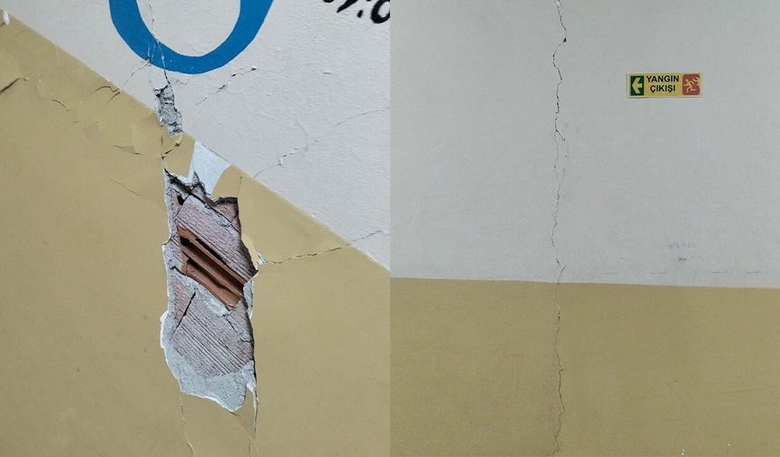 Tokat'ta 5,5 Büyüklüğündeki Deprem Okul Duvarlarını Çatlattı