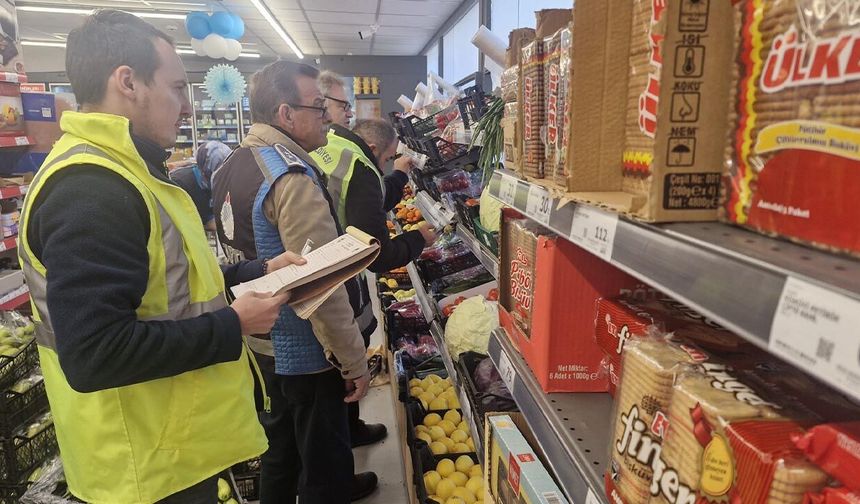 Hal Müdürlüğü Ekipleri’nden Marketlerde Künye Denetimi