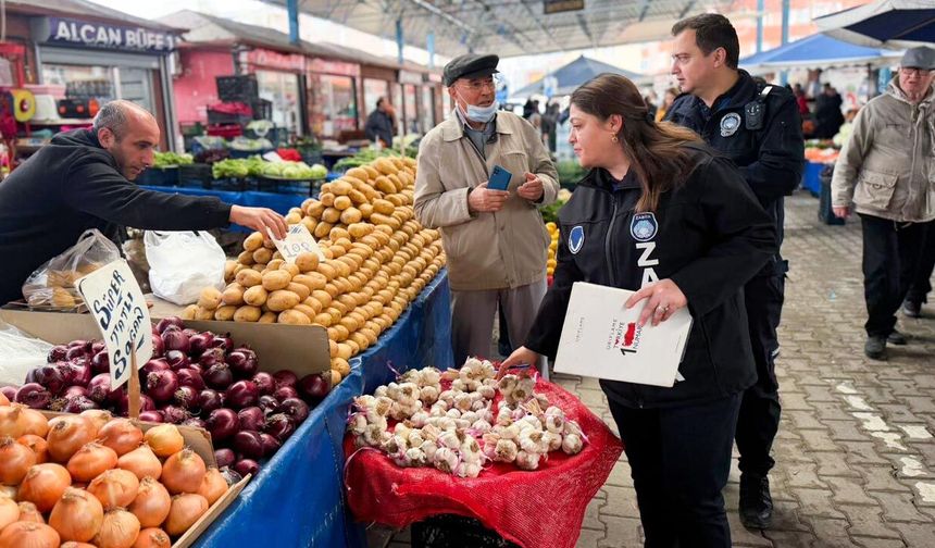 Çiftlikköy’de Üretici Pazarı Denetlendi