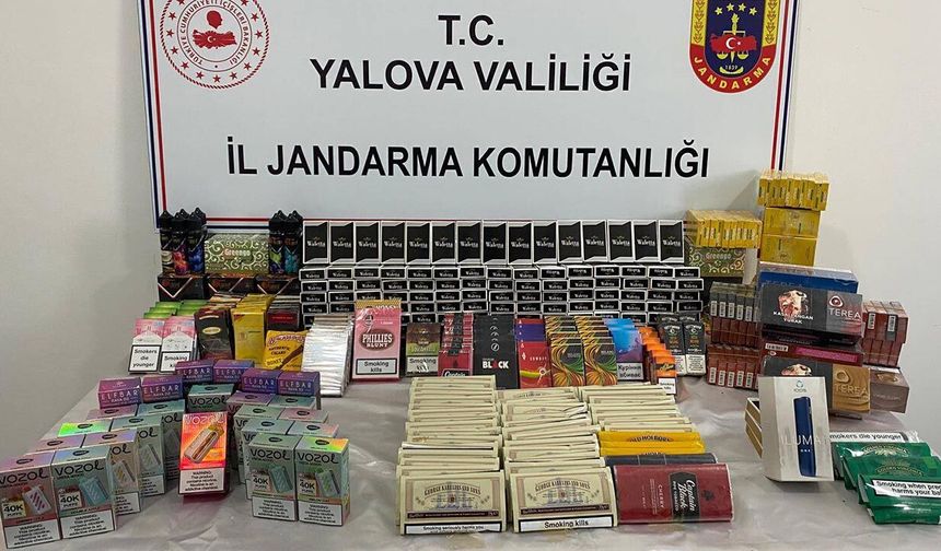 Yalova’da Kaçak Tütün Operasyonu: Binlerce Ürün Ele Geçirildi