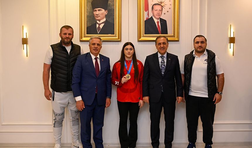 Vali Usta, Avrupa Şampiyonunu Ağırladı