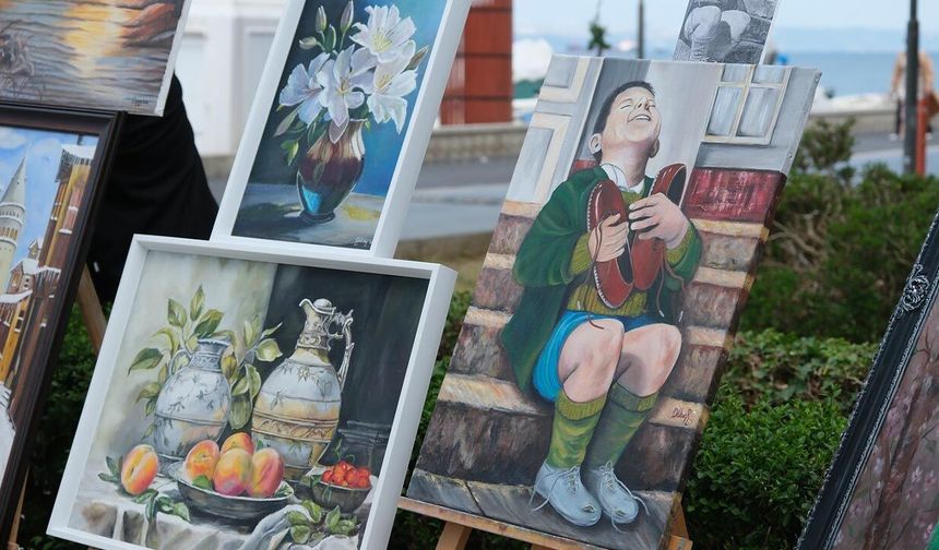 Çiftlikköy’de Resim Kursiyerlerinin Sergisi Açılıyor