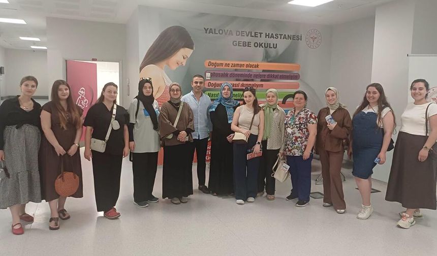 Yalova Eğitim ve Araştırma Hastanesi Gebe Okulu’nda 3. Tur Eğitim Tamamlandı