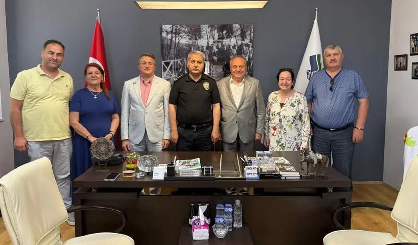 Kenan Engin’den Emniyet Müdürü Delen’e Teşekkür