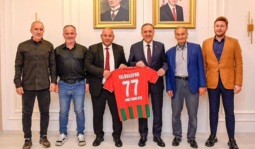 Yalovaspor Yönetimi, Vali Usta’yı Ziyaret Etti