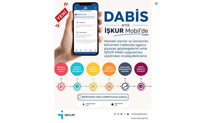 DABİS Artık İŞKUR Mobil'de