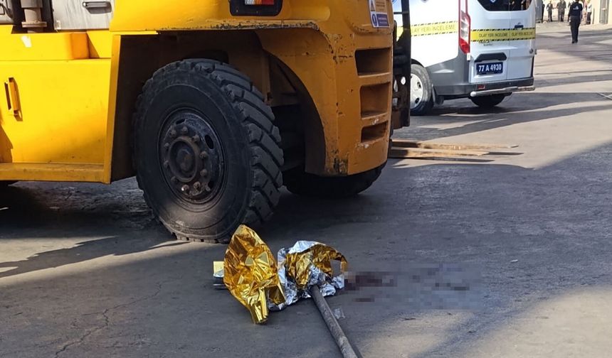 Forkliftin Çarptığı Adam Hayatını Kaybetti