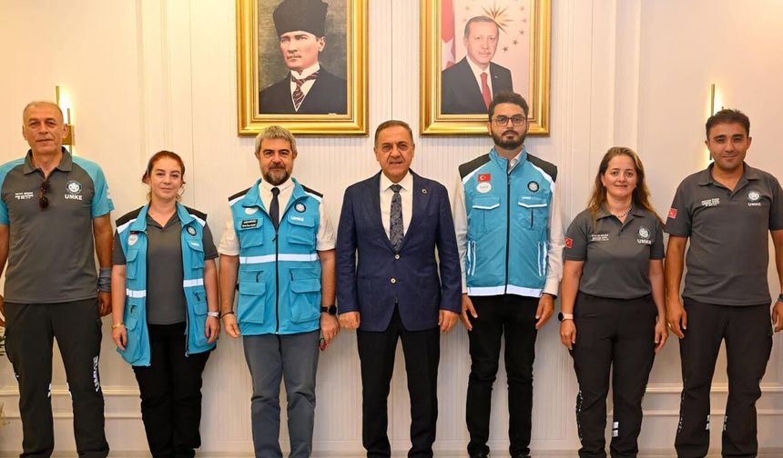 Yalova UMKE Ekibi Vali Usta'yı Ziyaret Etti