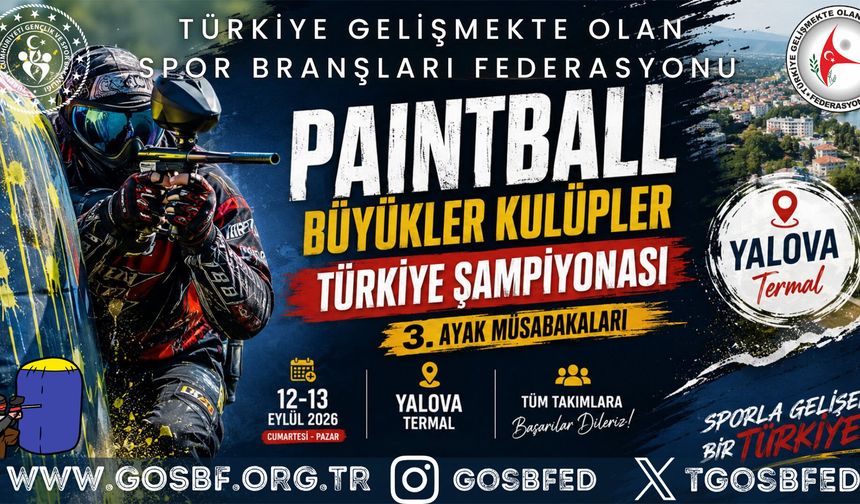 Termal, Paintball Büyükler Kulüpler Türkiye Şampiyonası’na Ev Sahipliği Yapıyor