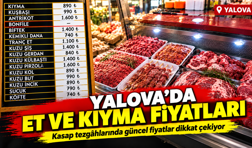 Yalova’da 1 Kilo Kıyma Asgari Ücretlinin Günlük Kazancına Yaklaştı
