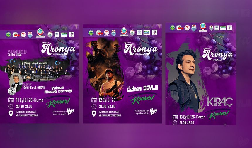 Yalova Aronya Festivali Başlıyor