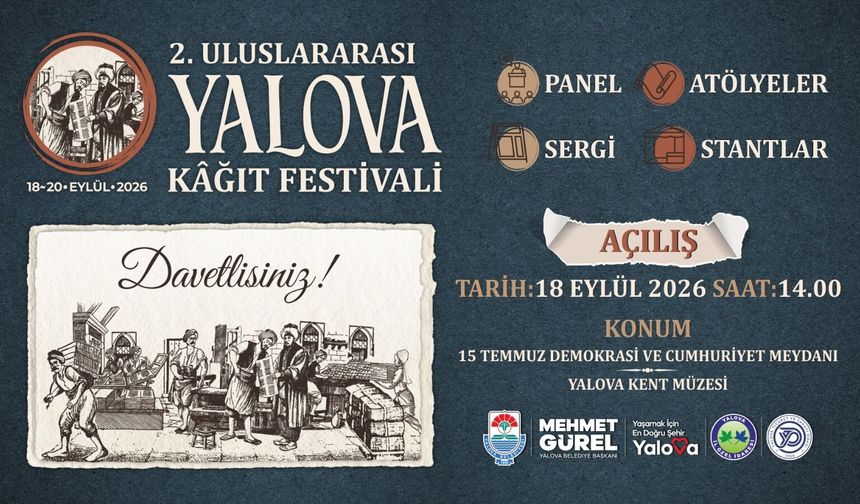 Yalova Kâğıt Festivali Yarın Kapılarını Açıyor