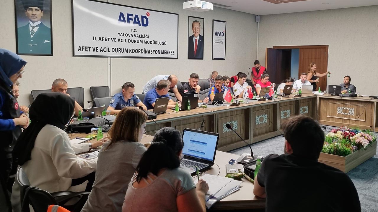 Yalova AFAD’dan masa başı orman yangını tatbikatı3