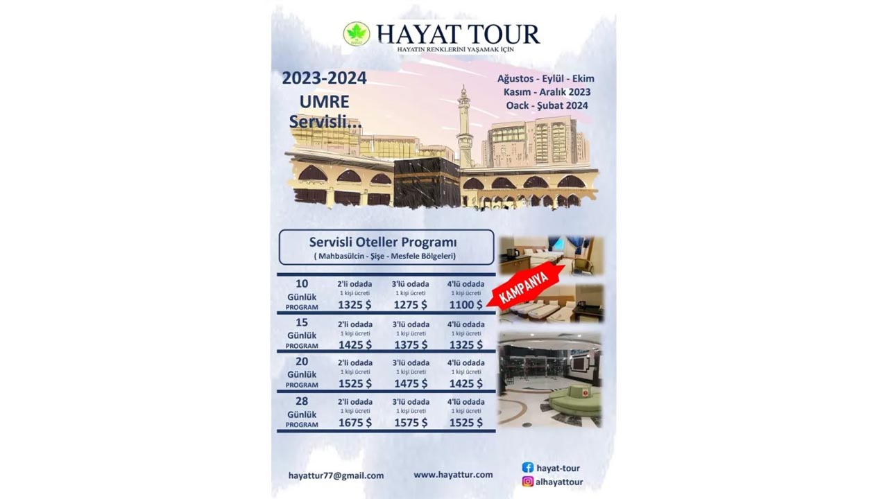 Hayat Tour Umre kayıtları başladı (2)