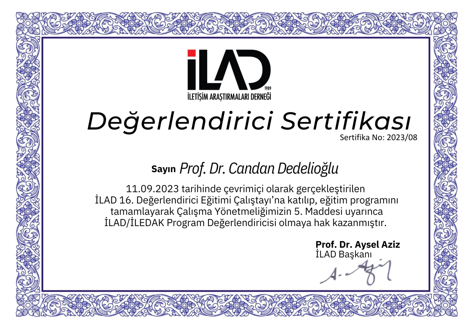 Candan Dedelioğlu program değerlendiricisi oldu-1