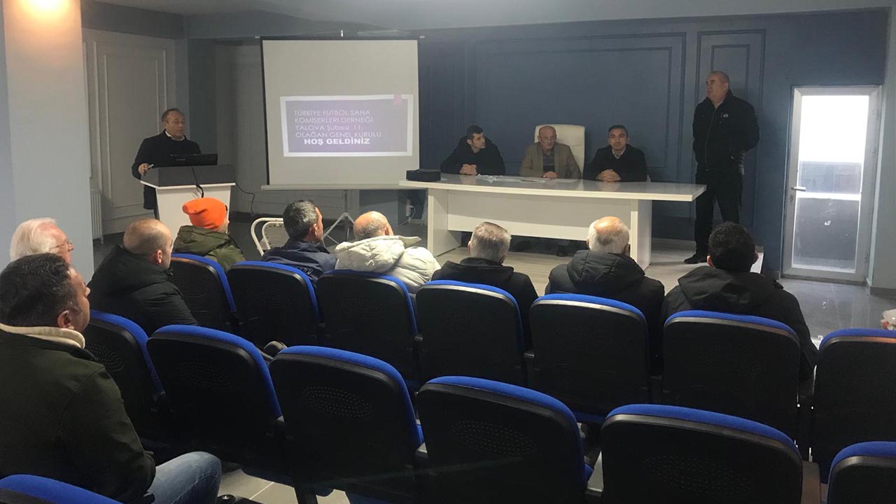 Yalova Turkiye Futbol Saha Komiserleri Dernegi Baskan Saban Ok Genel Kurul Toplanti (2)