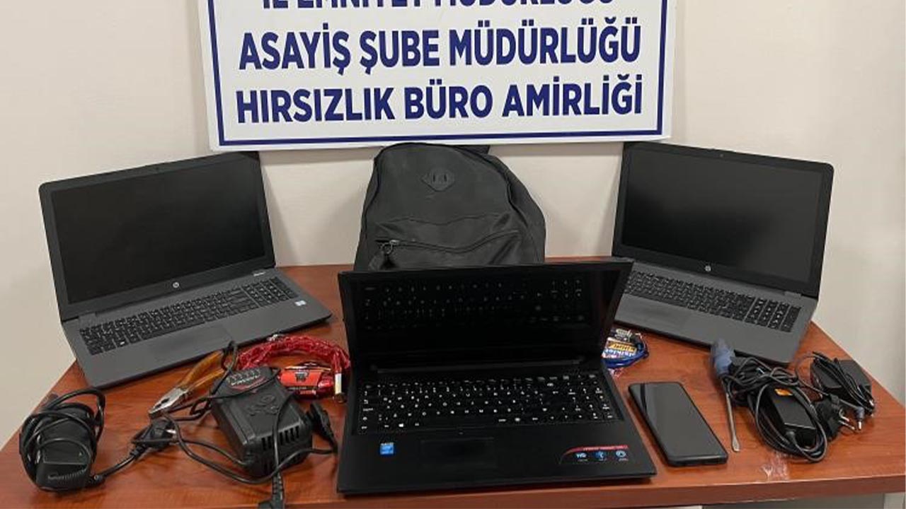 Yalova Kutahya Okul Bilgisayar Hirsiz Yakalanma Polis (1)