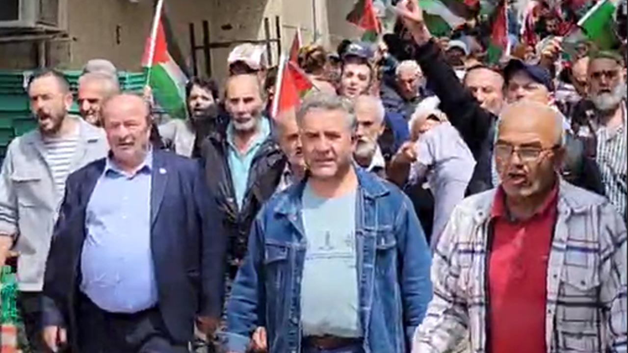 Yalova Esenkoy Israil Gazze Filistin Soykirim Yuruyus Belediye Baskan Vatandas (1)