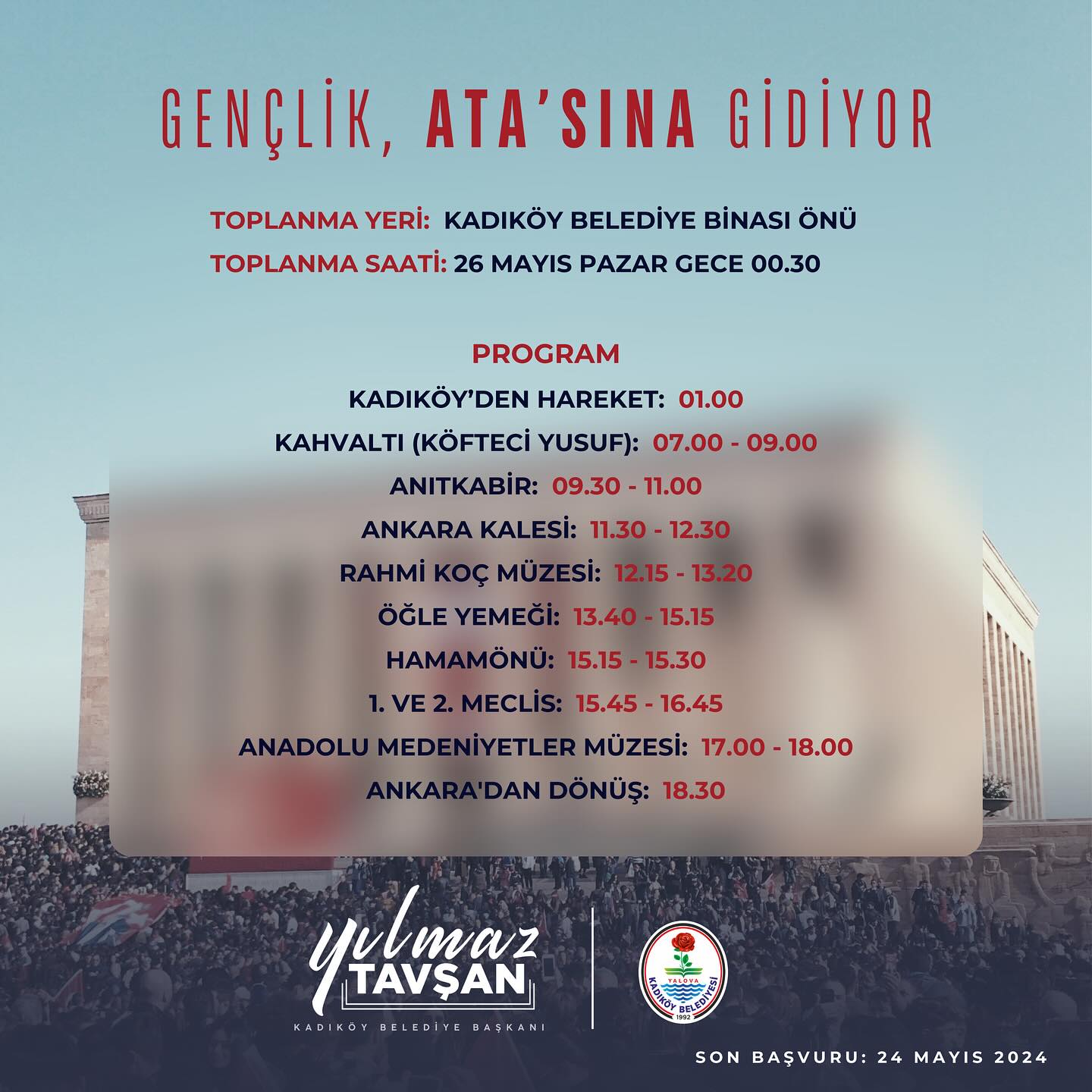 Yalova Kadikoy Ankara Belediye Gezi Anitkabir Gencler (3)