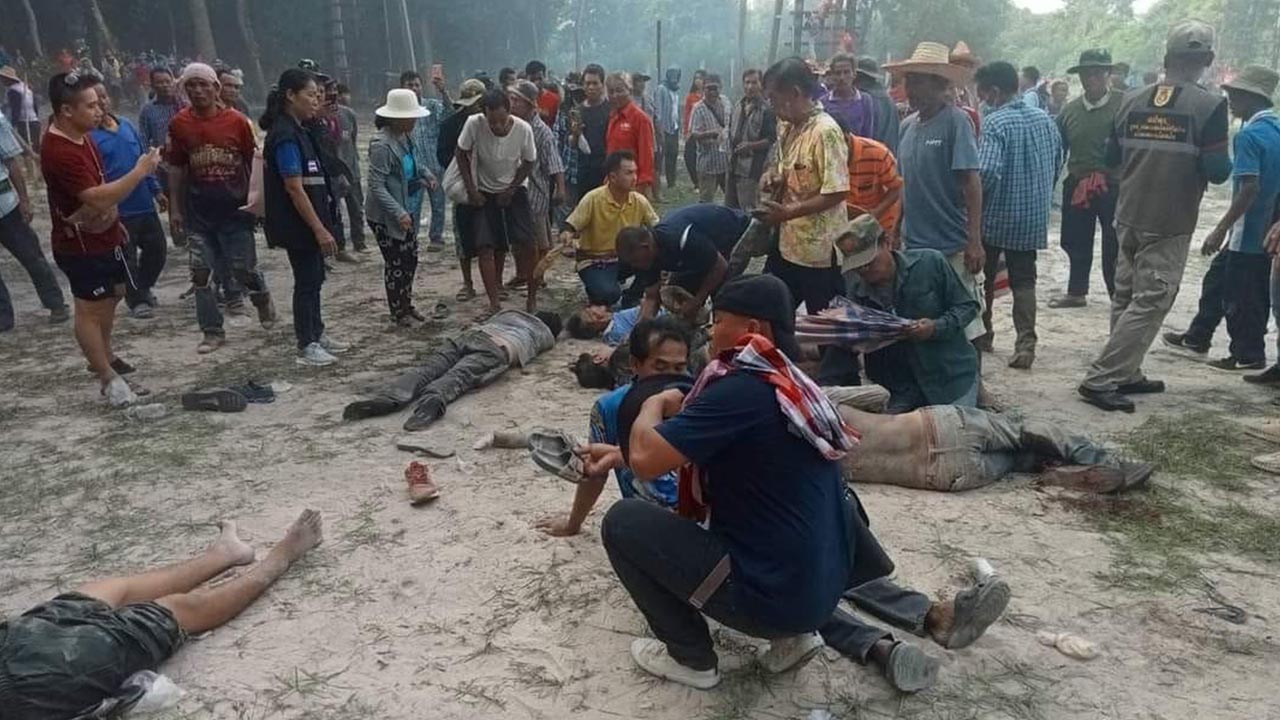 Tayland Roket Festival Kaza Yaralı (5)