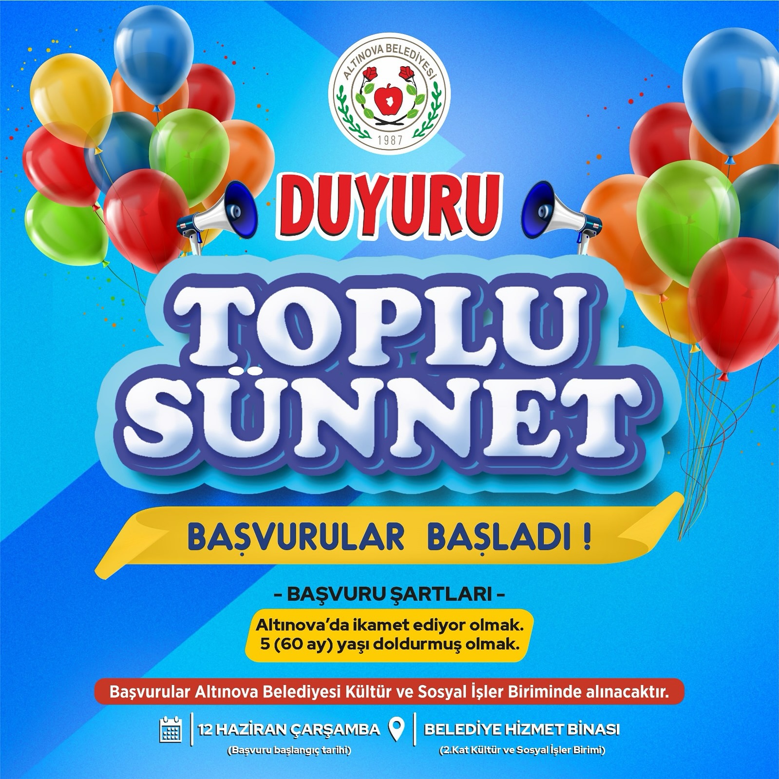 Yalova Altinova Belediye Baskan Yasemin Fazlaca Toplu Sunnet Toren Basvuru (1)