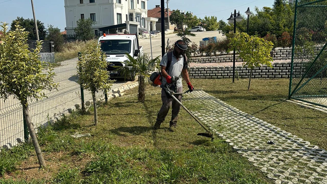 Yalova Kadikoy Belediye Personel Park Bahce Sokak Temizlik Sulama Kanalizasyon (11)