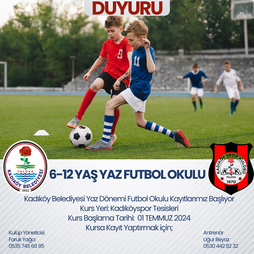 Yalova Kadikoy Futbol 6 12 Yas Kurs Kayit Basladi (1)