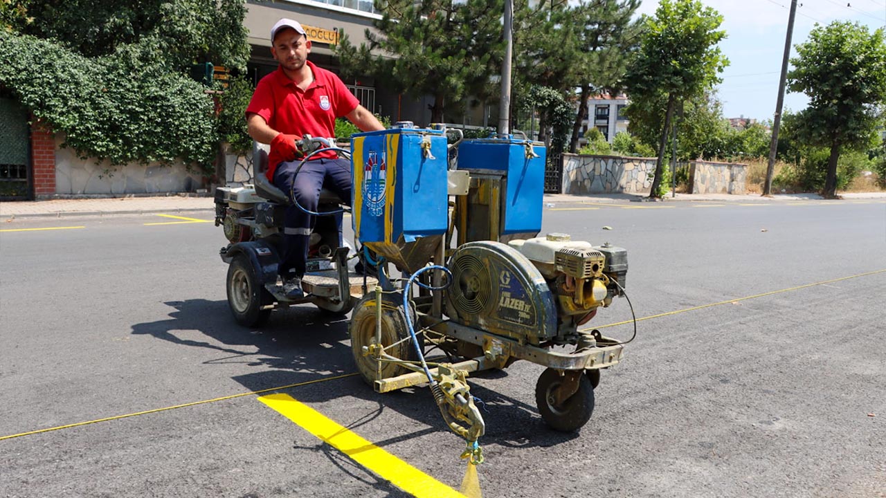 Yalova Belediye Sehit Yasar Kus Cadde Asfaltlama Serit Cizgi Boyama (2)