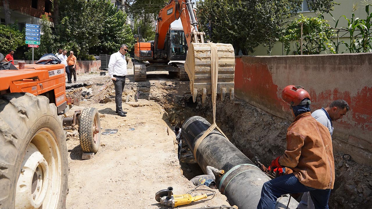 Yalova Kadikoy Belediye Baskan Yilmaz Tavsan Ana Isale Hat Inceleme (2)