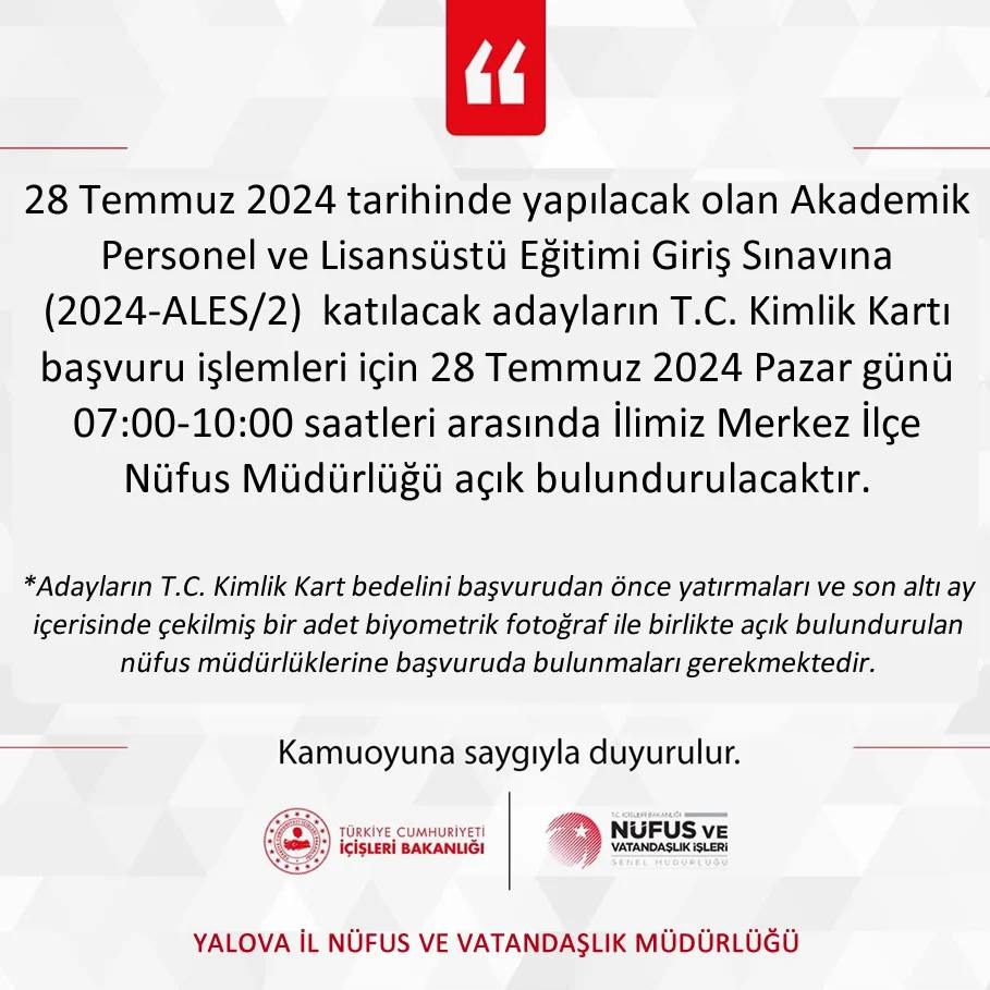 Yalova Nufus Ilce Mudurluk Basvuru Ales Sinav Sabahi (2)