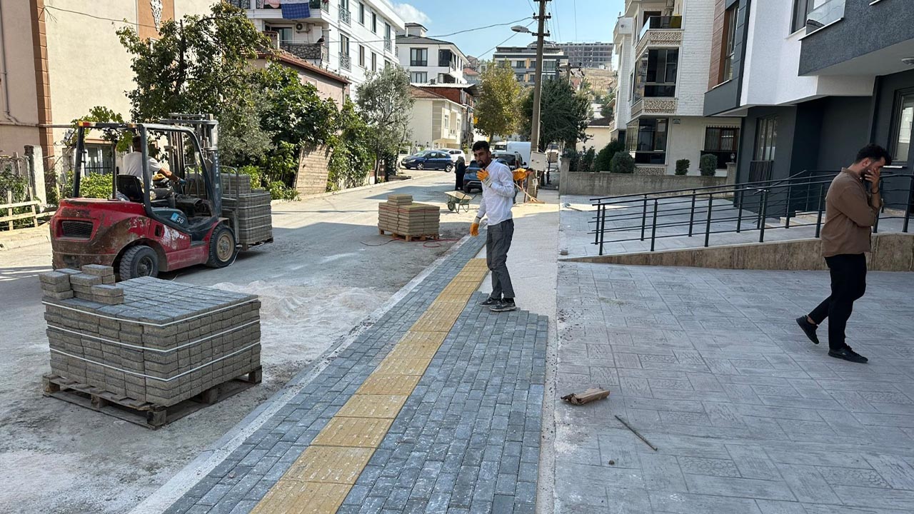 Yalova Ciftlikkoy Belediye Yol Kaldirim Calisma Sokak (1)