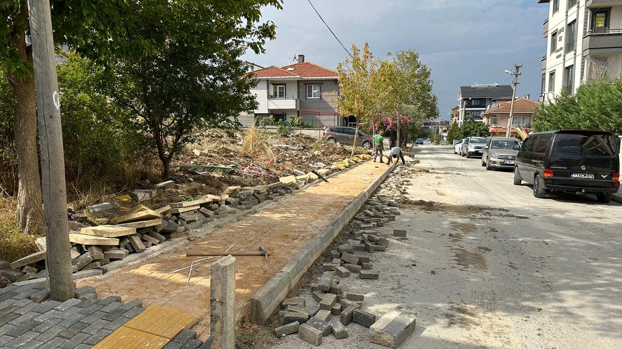 Yalova Ciftlikkoy Belediye Yol Kaldirim Calisma Sokak (3)