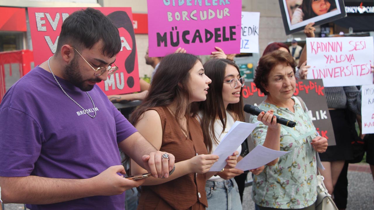 Yalova Kadin Direnis Gucler Universite Ogrenci Siddet Cinayet Tepki Basin Aciklama Haber (14)