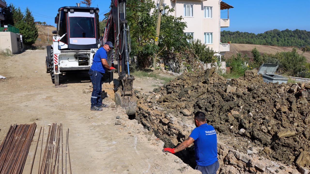 Yalova Belediye Cinarli Cadde Kanalizasyon Calisma (4)