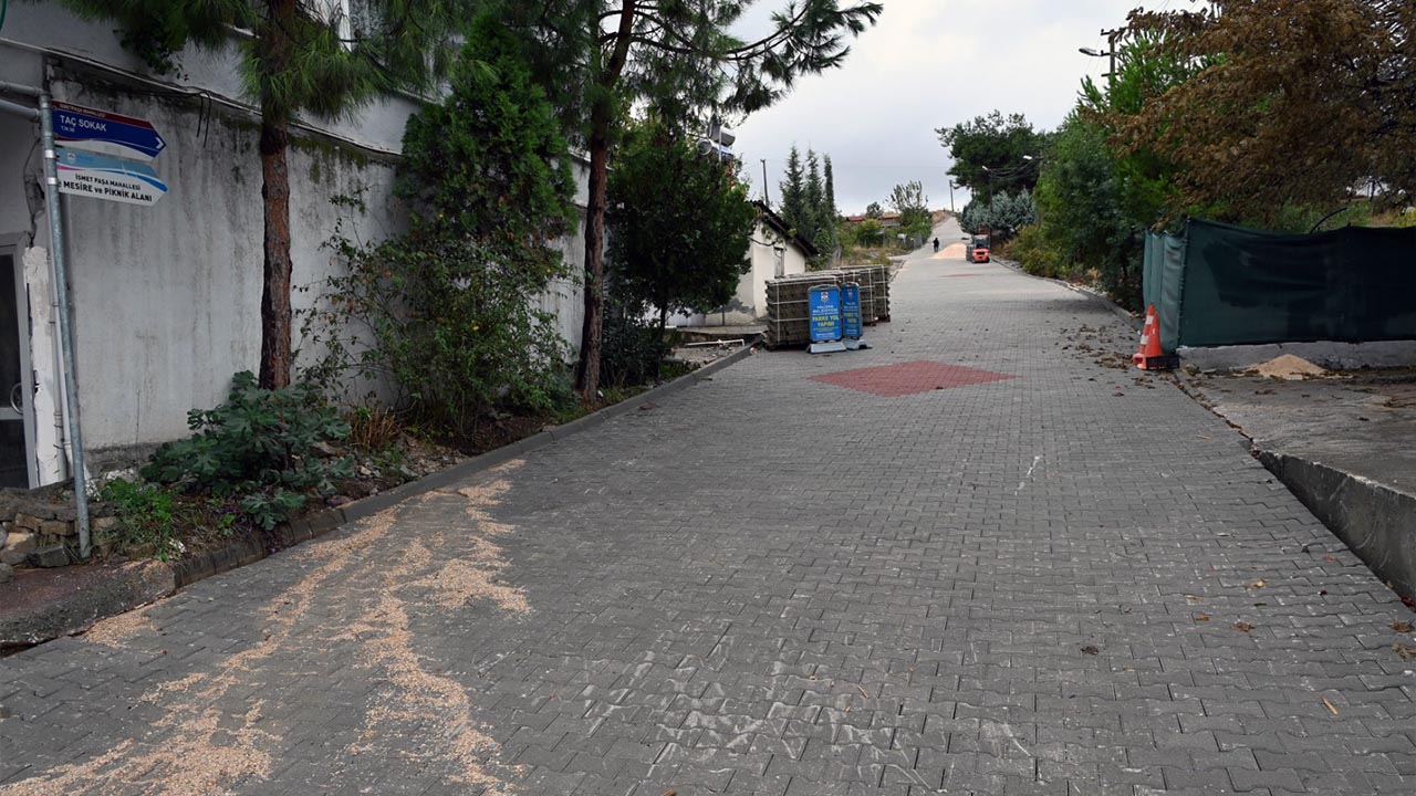 Yalova Belediye Fen Isleri Tac Sokak Ismetpasa Mahallle Parke Tas Doseme Calisma (2)