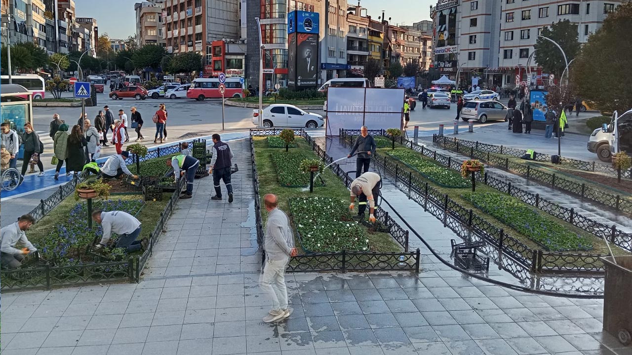 Yalova Belediye Mevsimlik Cicek Dikim Haber (3)