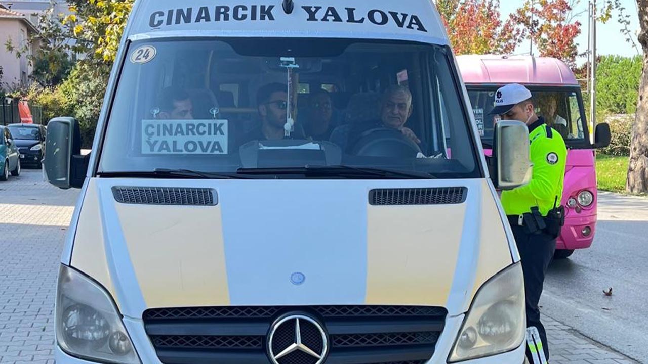 Yalova Il Emniyet Trafik Sube Toplu Tasima Arac Denetim Para Ceza Haber (1)