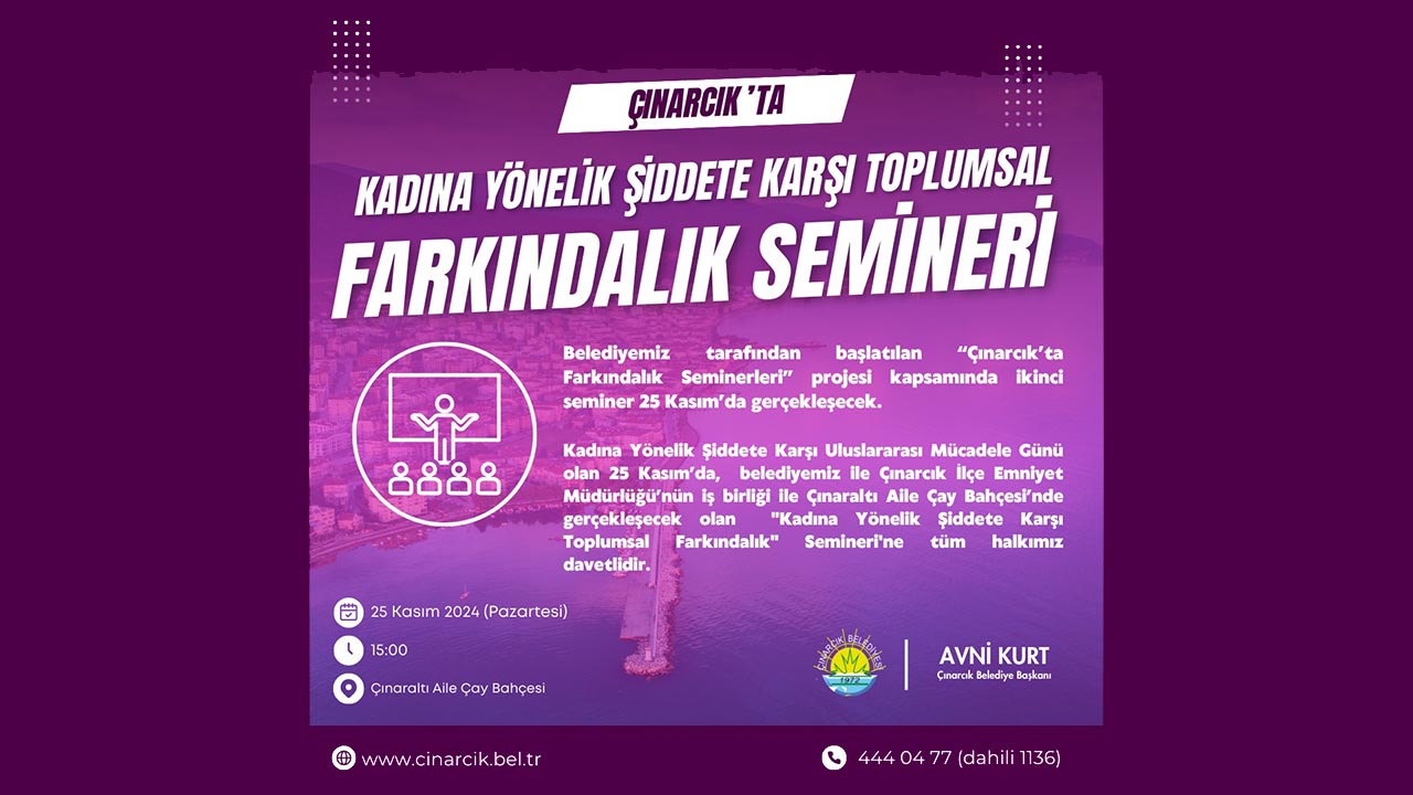 Yalova Cinarcik Belediye Farkindalik Seminer Kadina Yonelik Siddet Ucretsiz (2)