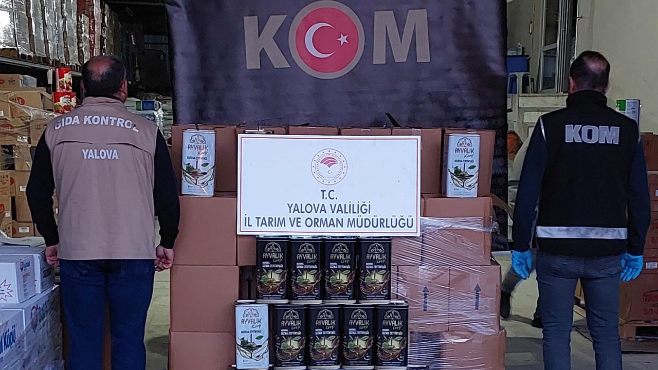 Yalova Il Tarim Orman Mudurluk Sahte Zeytinyag 37 Ton (2)