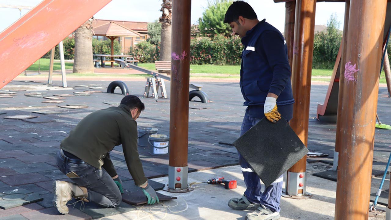 Yalova Gazipasa Cadde Polis Lokali Park Alan Zemin Yenileme Belediye Calisma (3)