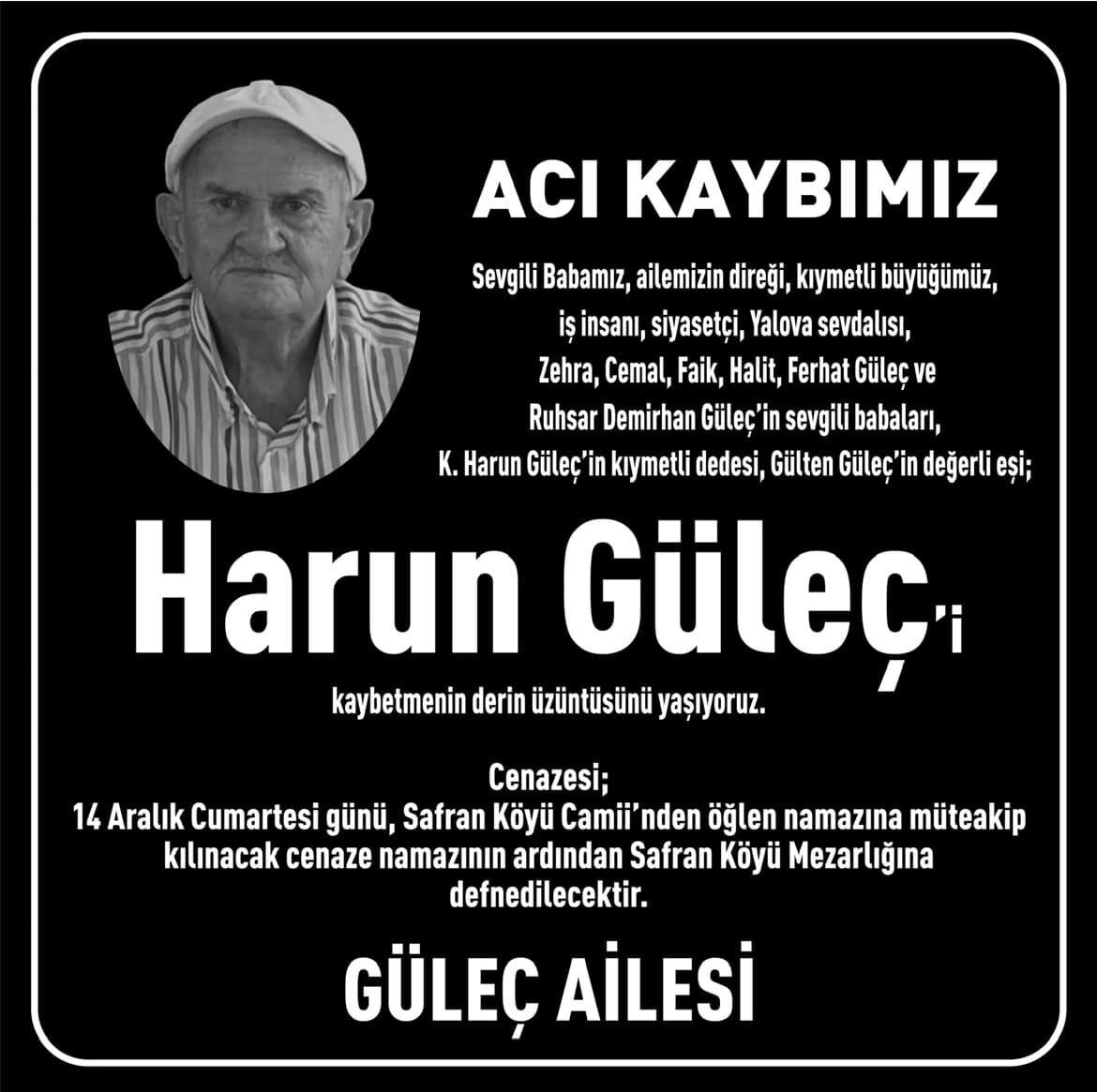 Harun Gulec Vefat