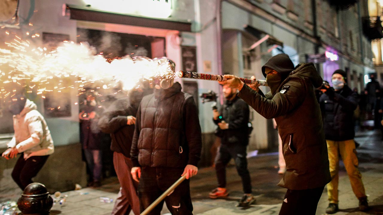 Gurcistan Protesto Polis Ab Avrupa Birligi Muzakere (11)