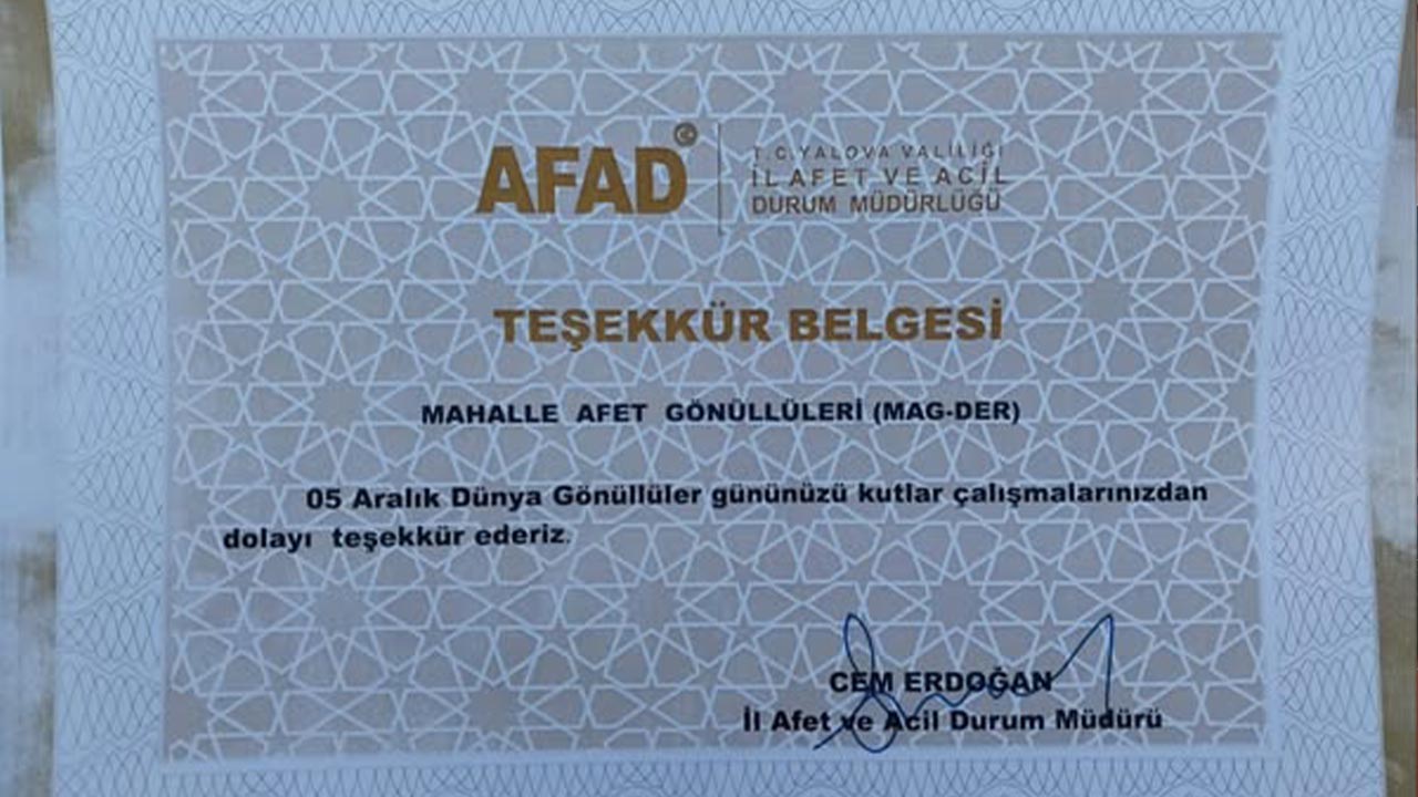 Yalova Magder Afad Gonulluler Gun Kutlama (5)