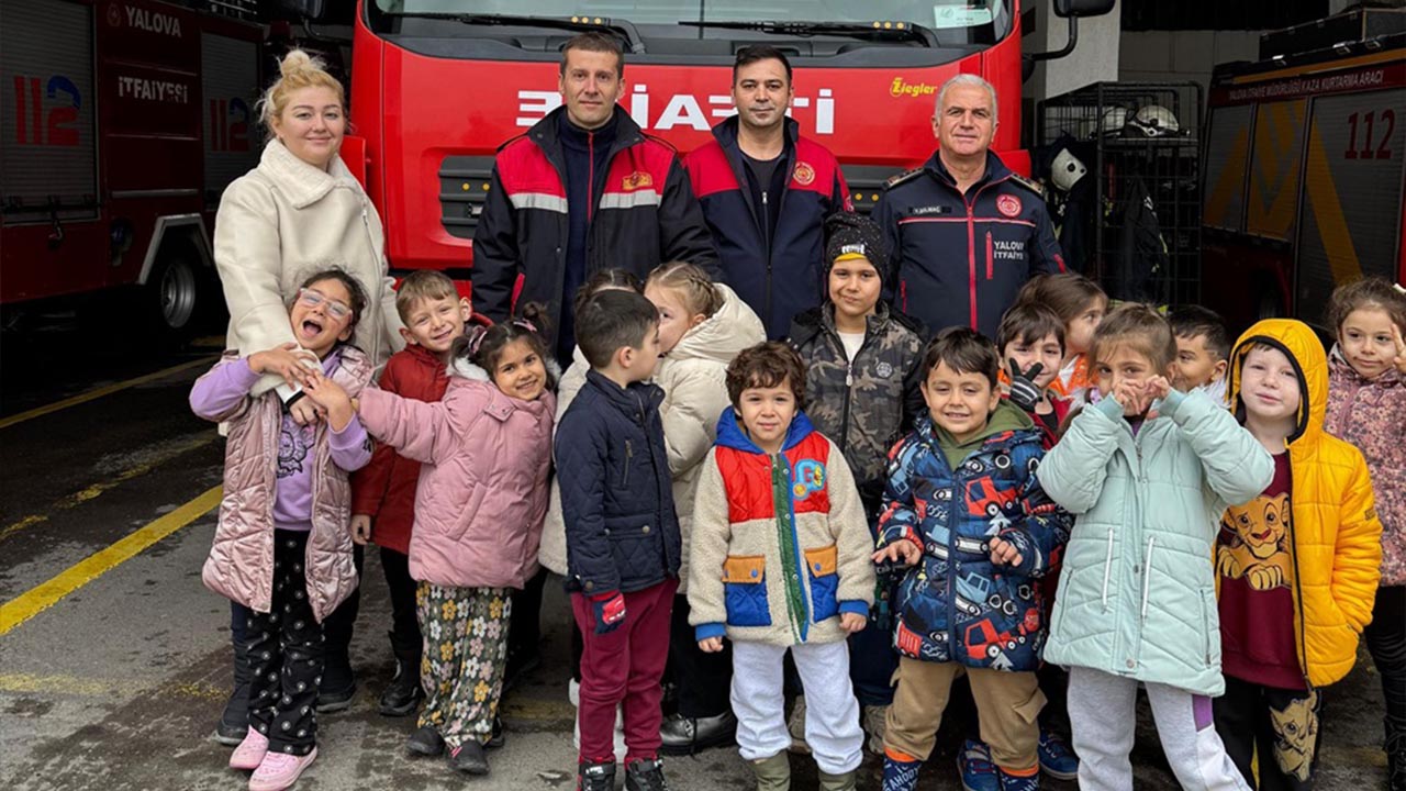 Yalova Belediye Itfaiye Mudurluk Minik Cocuklar Bakimevi Ziyaret (3)